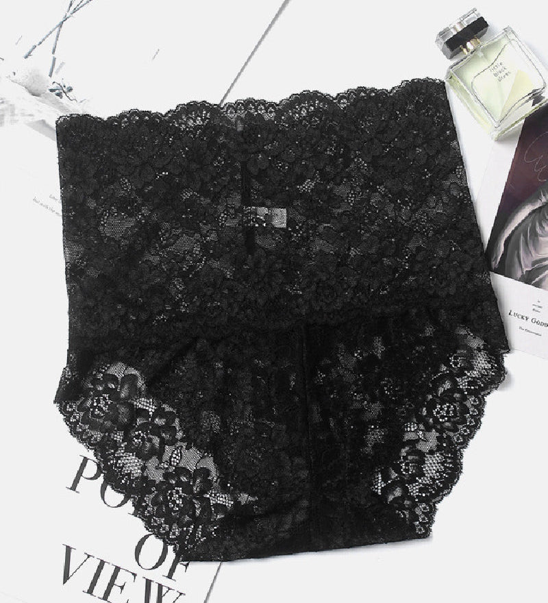 Women's Sexy High Waist Lace High Elasticity Breathable Slim Panties