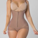 Sorelyne® Tummy Control Girdle Shaper Bodysuit Zipper Opern Bust