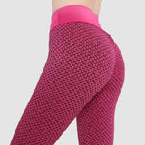 Honeycomb Butt Lifting Anti Cellulite Workout Leggings High Waist Yoga Pants