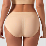 Women’s Solid Hip-Lifting Pure Cotton Slimming Briefs Seamless Low Waist Underwear