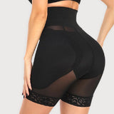 Women's Hourglass Corset Breathable Mesh Shaping Shorts With Sponge Pads