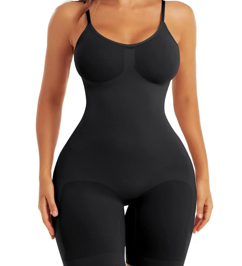 Seamless Light Support Tummy Control Thigh Slimmer Bodysuit Shapewear