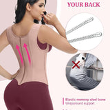 Waist Trainer for Women Body Shaper Corset Vest Tank Top with Steel Bones