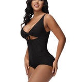 Women's Tummy Control Swimsuit Cutout Tie Knot Front Push Up Shapewear Bathing Suit