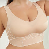 Women's Food Grade-Silicone Deep Cup Seamless Full Coverage Comfort Bras