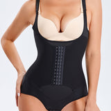 Women's Waist Trainer Bodysuit Tummy Control Slim Cincher Open Bust Shapewear