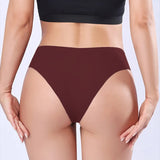 Sexy Ice Silk Low-Rise Panties Seamless Multicolor Briefs Lingerie