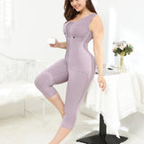 Sorelyne® Purple Women's Full Body Shaper Long Trousers High Compression Shapewear