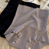 Ice Silk Seamless Tightening Waist Panties Hip Lift Breathable Shaping Briefs