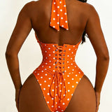 Hourglass Corset Body Shaper Waist Cincher Swimsuit Two-Piece Set