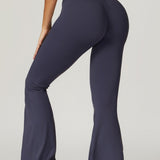 Crossover High Waist Hip Lift Quick Dry Yoga Flared Pants
