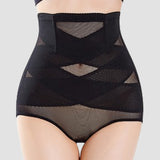 Tummy Control Shapewear Panties Breathable Butt Lifter Triangle Shorts With Crossover Design