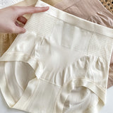 Seamless Tummy Control Antibacterial Crotch Briefs High Waist Butt Lift Panties