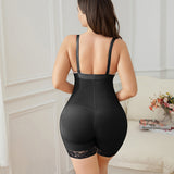 Sorelyne® Women's Black Open Bust Shapewear Zipper Body Shaper Bodysuit