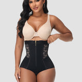 High Waist Tummy Control Butt Lifter Zipper Panty