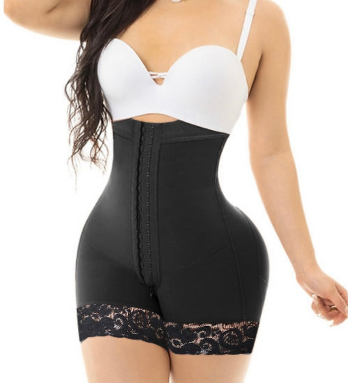 Sorelyne® Detachable Strap High Rise Butt Enhancing Hook and Eye Body Shaper Shorts