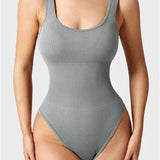 Women's Shapewear Bodysuits Sexy Ribbed Sleeveless Square Neck Tank Tops