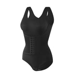 2 in 1 Seamless Double Tummy Control Corset Bodysuit Scoop Neck Tank Top Shapewear