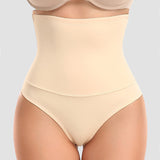 Women's Lace Splicing High Waist Tummy Control Shaping Panties Seamless Underwear