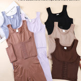 2 in 1 Seamless Double Tummy Control Mid Length Bodysuit