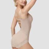 Sorelyne® Lace Trimmed Built In Bra Tummy Tuck Shapewear Bodysuit