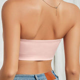 Wireless Strapless Bandeau Bra Seamless Stretch Non Padded Push Up Bralette