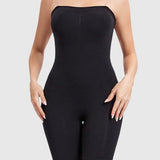 Slimming Sleeveless Bodysuit With Removable Shoulder Strap