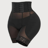 Women's Hourglass Corset Breathable Mesh Shaping Shorts With Sponge Pads