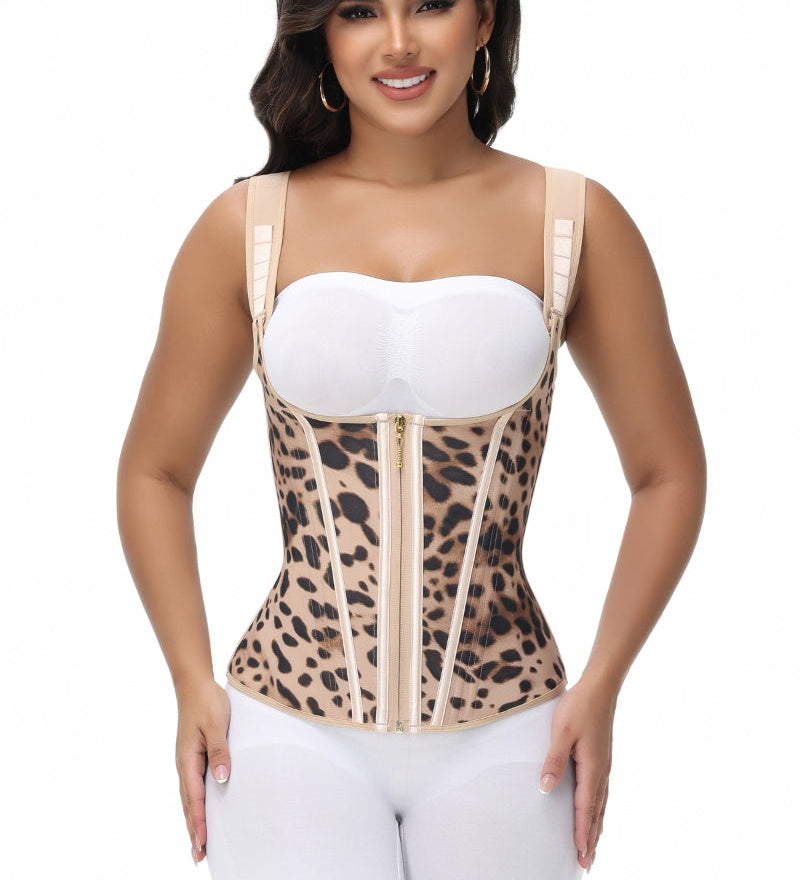 Waist Trainer for Women Body Shaper Corset Vest Tank Top with Steel Bones