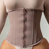 9 Boned Waist Trainer For Women Hourglass Zipper Tummy Control Workout Corset
