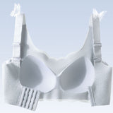 Seamless Fixed Full Cup Bra Ultra-thin Sexy Lace Push Up Wave Trim Bralette