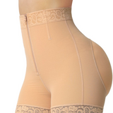 Sorelyne® Mid Waist Tummy Control Front Zipper High Compression Butt Lifter Shaper Girdles Shorts