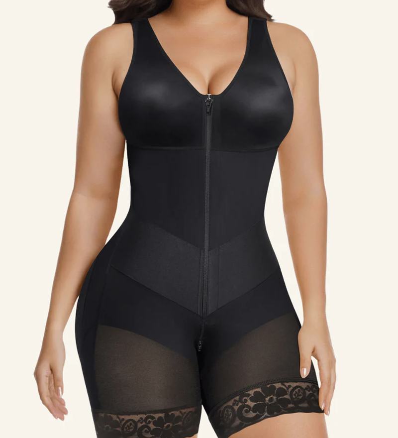 V-shape Shaping Stretch Band Tummy Control Full Body Zipper Shaper