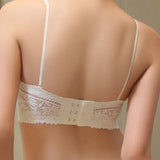 Women's Strapless Lace Non-slip Seamless Wireless Tube Top Bra