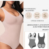 Tummy Control Scoop Neck Sculpting Thong Tank Top Shapewear Bodysuits