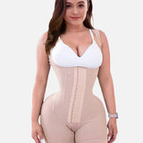 Sorelyne® Firm Compression Tummy Control Shapewear Adjustable Bodysuit Hook and Eye Closure