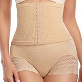 High Waist Firm Tummy Control Shapewear Panties Wrap Waist Belt Shaper Briefs