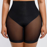 Women's Seamless Mesh High Waist Shapewear Shorts Thigh Slimmer Underwear