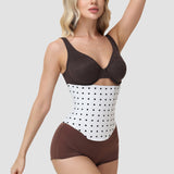 Polka Dot Lace-Up Back Hourglass Waist Corset