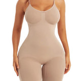Seamless Light Support Tummy Control Thigh Slimmer Bodysuit Shapewear