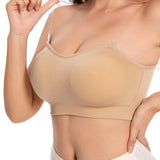 Women Strapless Push up Bra without Steel Ring Seamless tube top