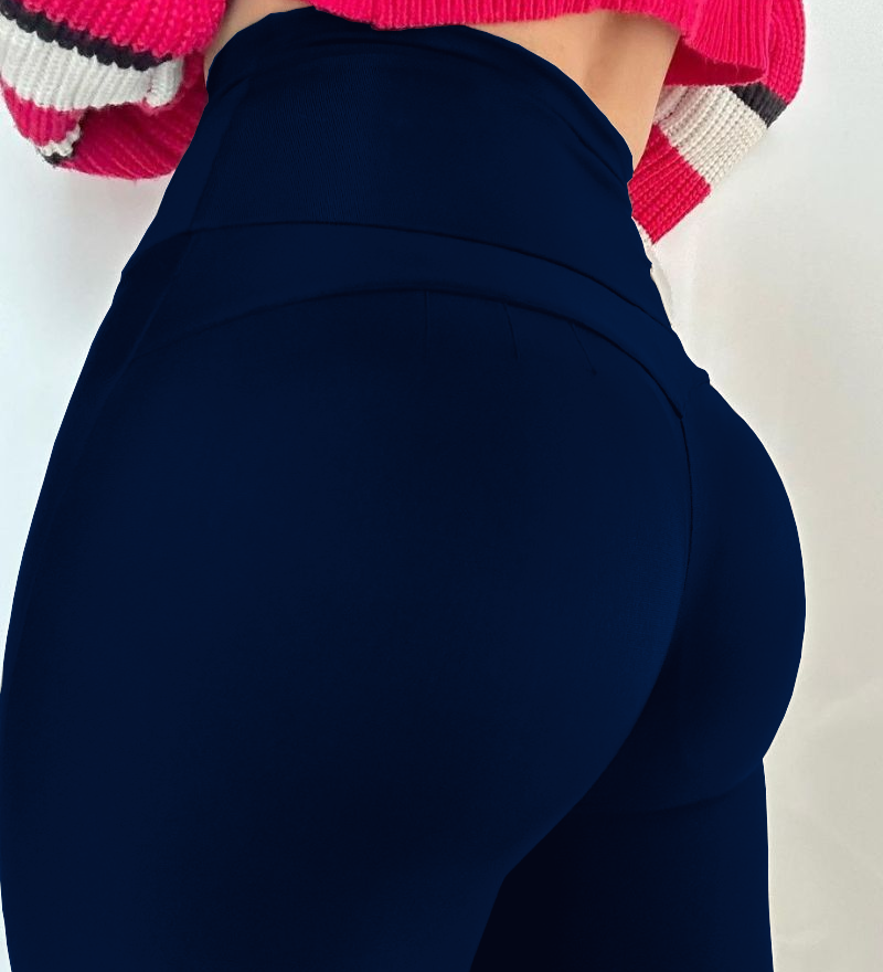 Sorelyne® Black Slim Fit Tummy Control Zipper Butt Lift Leggings