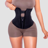29 Steel Bone Hook And Zip Waist Trainer Tummy Control Cincher Corset