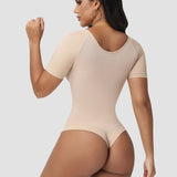 Sorelyne® Short-Sleeve Tummy Control Thong Bodysuit
