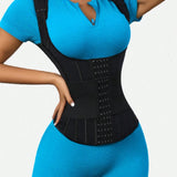 Steel Boned Mesh Waist Trainer Vest Breathable Abdominal Sculpting Belt Corset