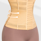 Hollow Breathable Double Belt Waist Trainer Tummy Control Slimming Sports Corset
