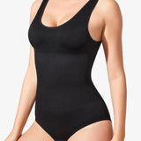 Women's Seamless Round Neck Tummy Control Briefs Bodysuit