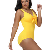 Neckband style Butt Lift One-Piece Swimsuit