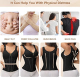 Women's Leopard Print Vest Tummy Control Waist Trainer With Bra