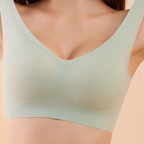 Seamless Full up back Buckle Sports Yoga Bra Underwear